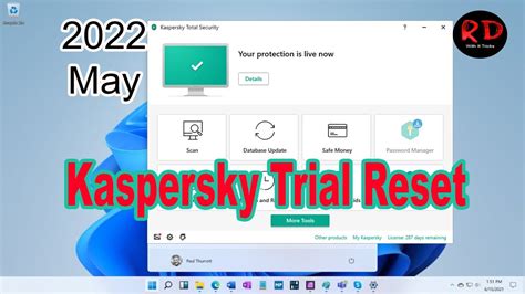 kaspersky trial reset tool